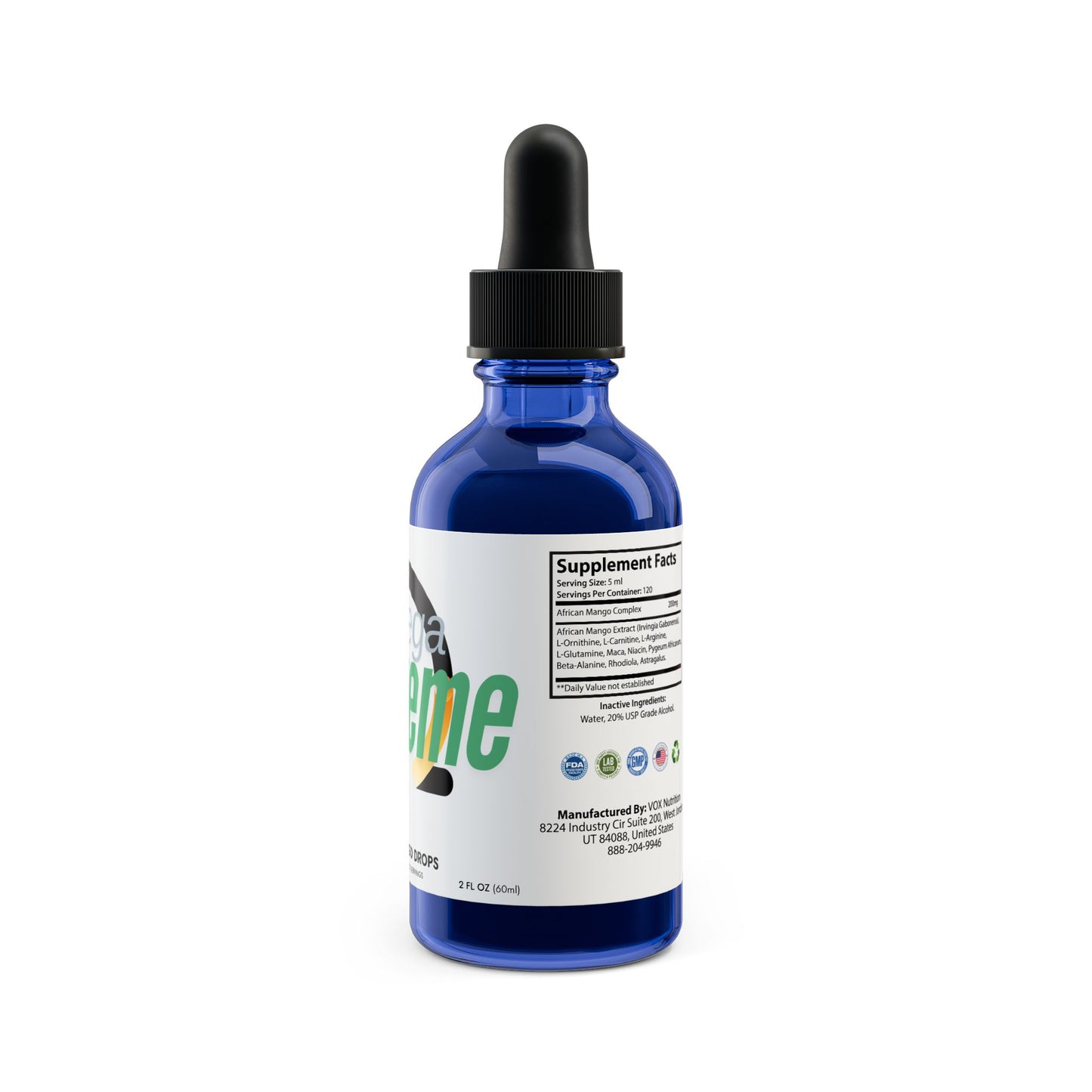 African Mango Drops Supplement (60ml, 2fl.oz)